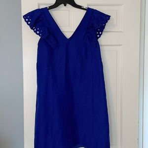 JCrew Cobalt Linen Dress size 6